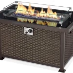 U-MAX 44in Outdoor Propane Gas Fire Pit Table