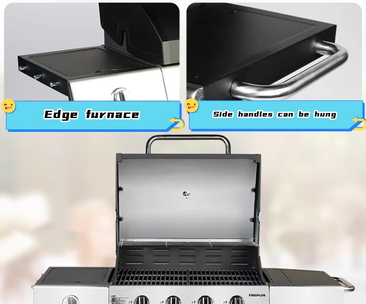 Outdoor Gas Barbecue Stove Large Barbecue BBQ Stainless Steel - Image 6